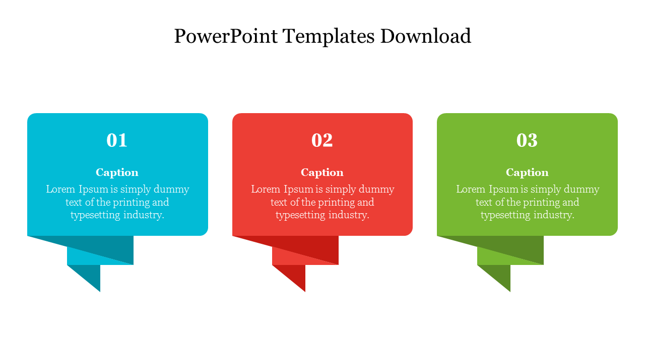 Free - Effective PowerPoint Templates Free Download-Three Node